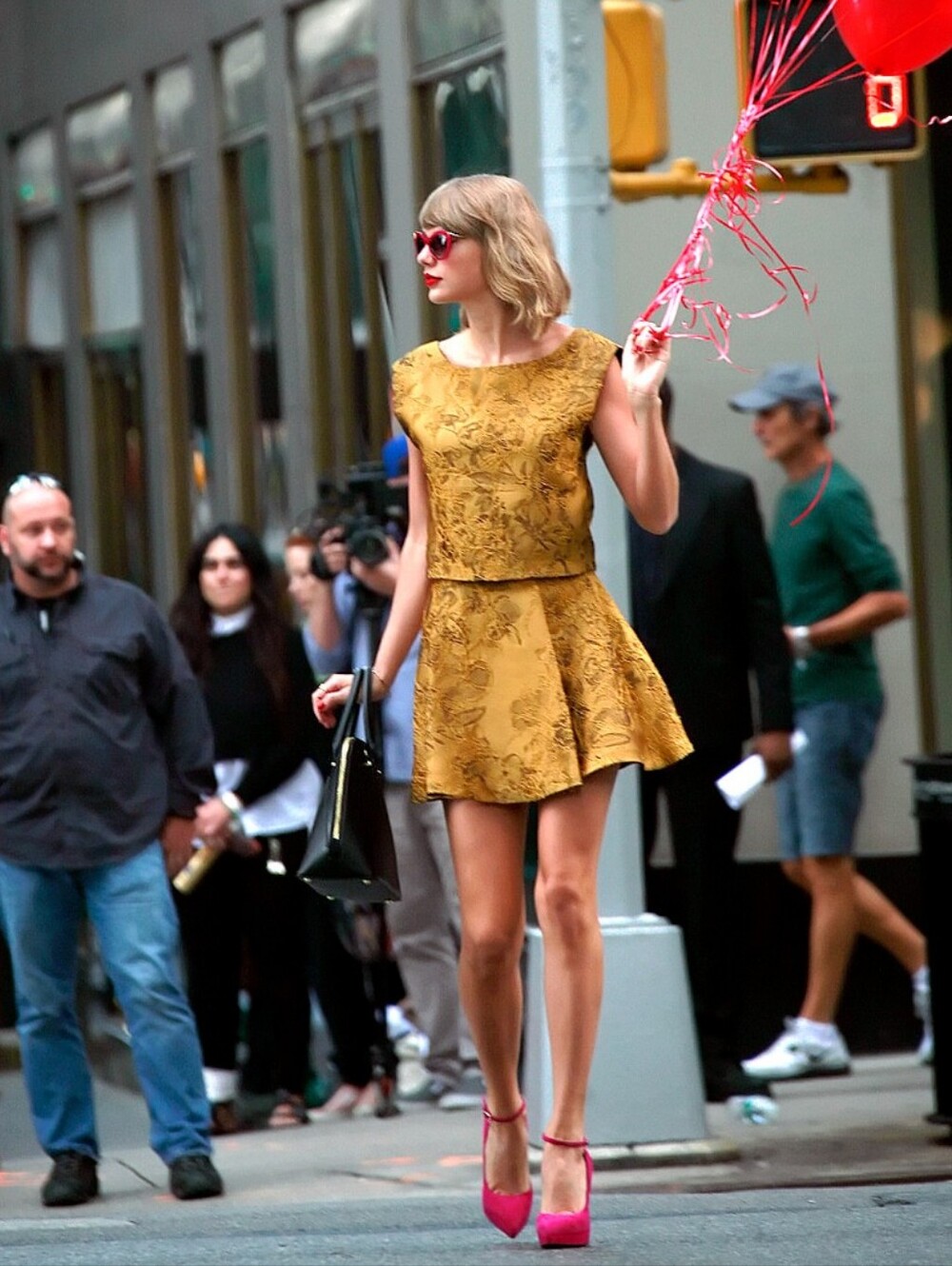 Alice + Olivia Gold Brocade Mini Skirt 8